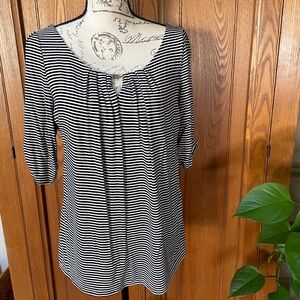 WHBM stripe knit top